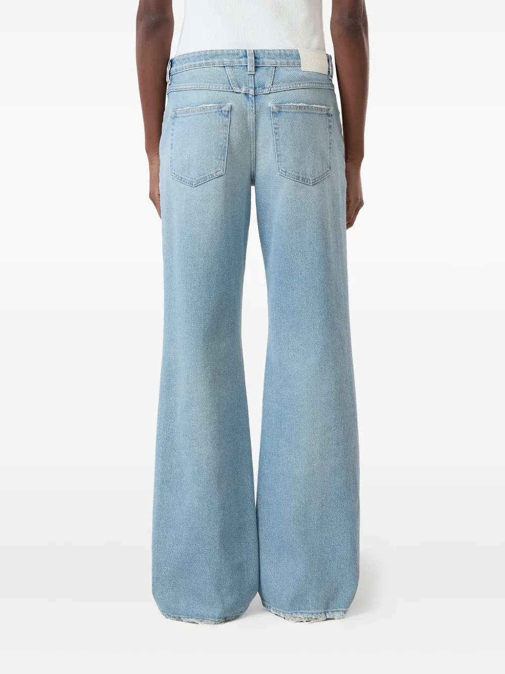 Closed Jeans met logopatch Blauw