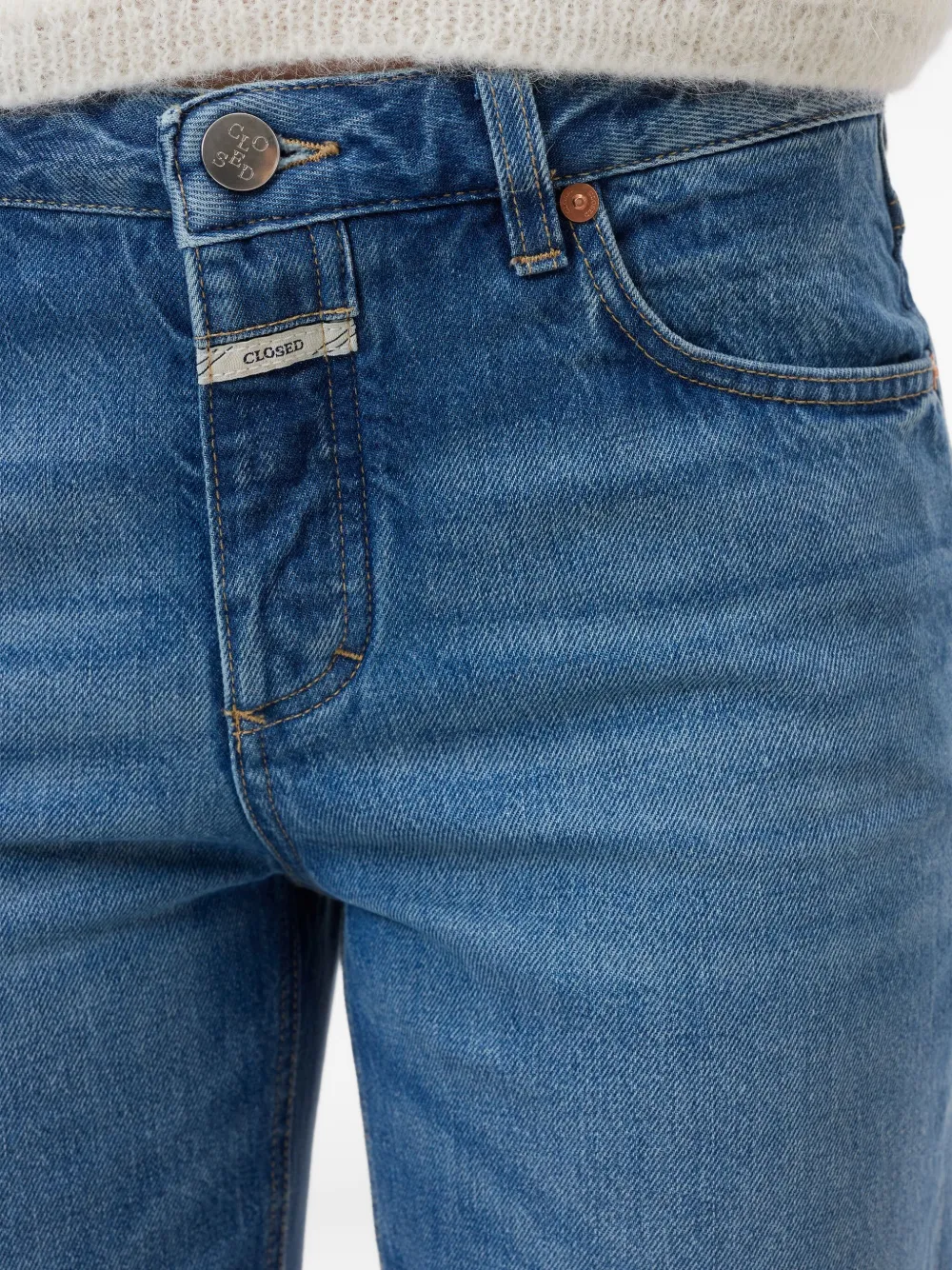 Closed Gillan button-fly wide-leg jeans Blauw