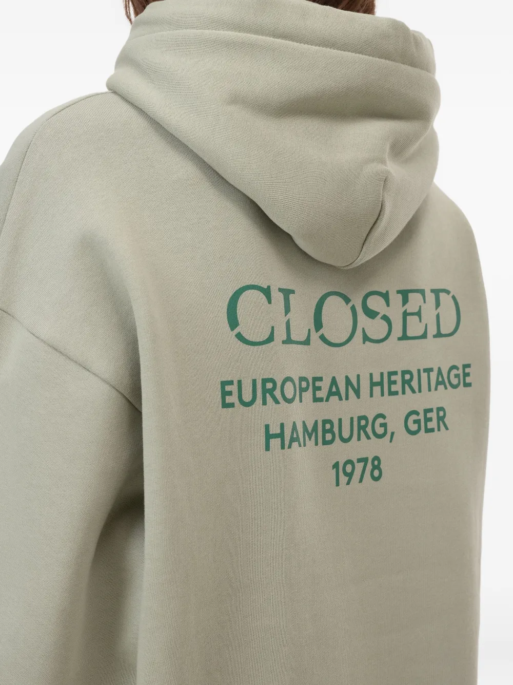 Closed Organic Cotton Hoodie In Gray