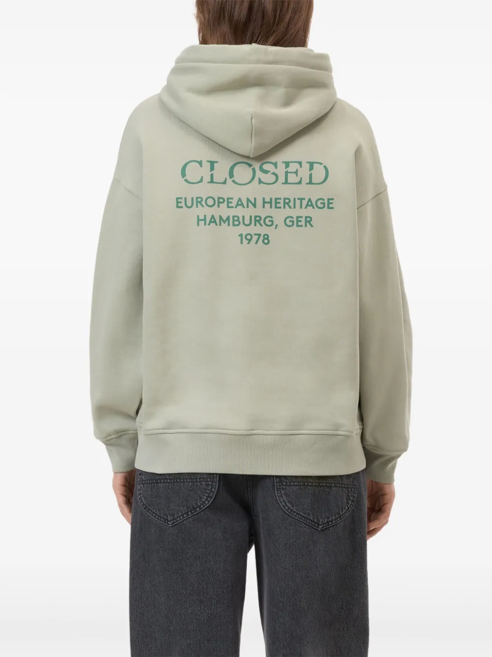 Closed Organic Cotton Hoodie In Gray