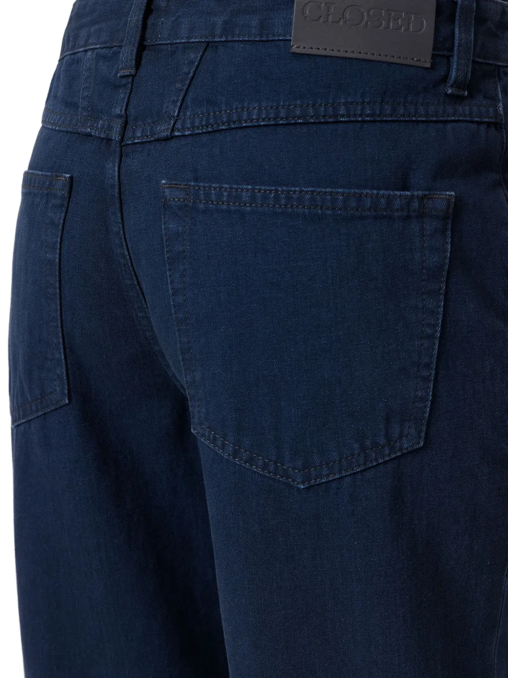 Closed High-waisted Wide-leg Jeans In Blue