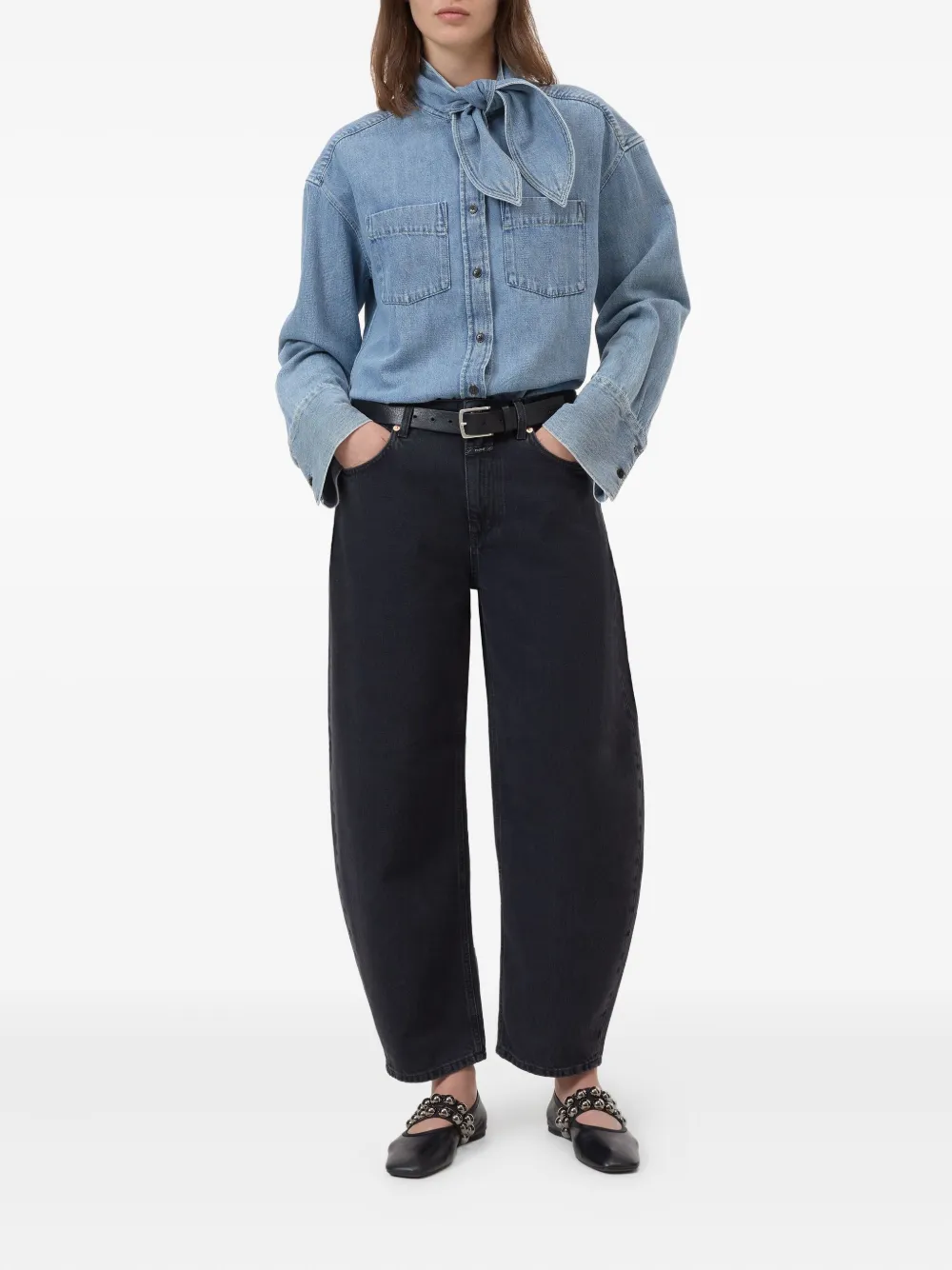 Closed balloon jeans Zwart