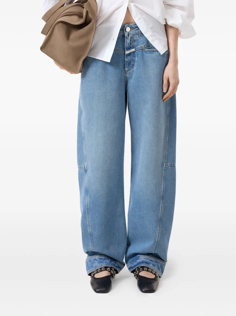 Closed Jeans met wijde pijpen - Blauw