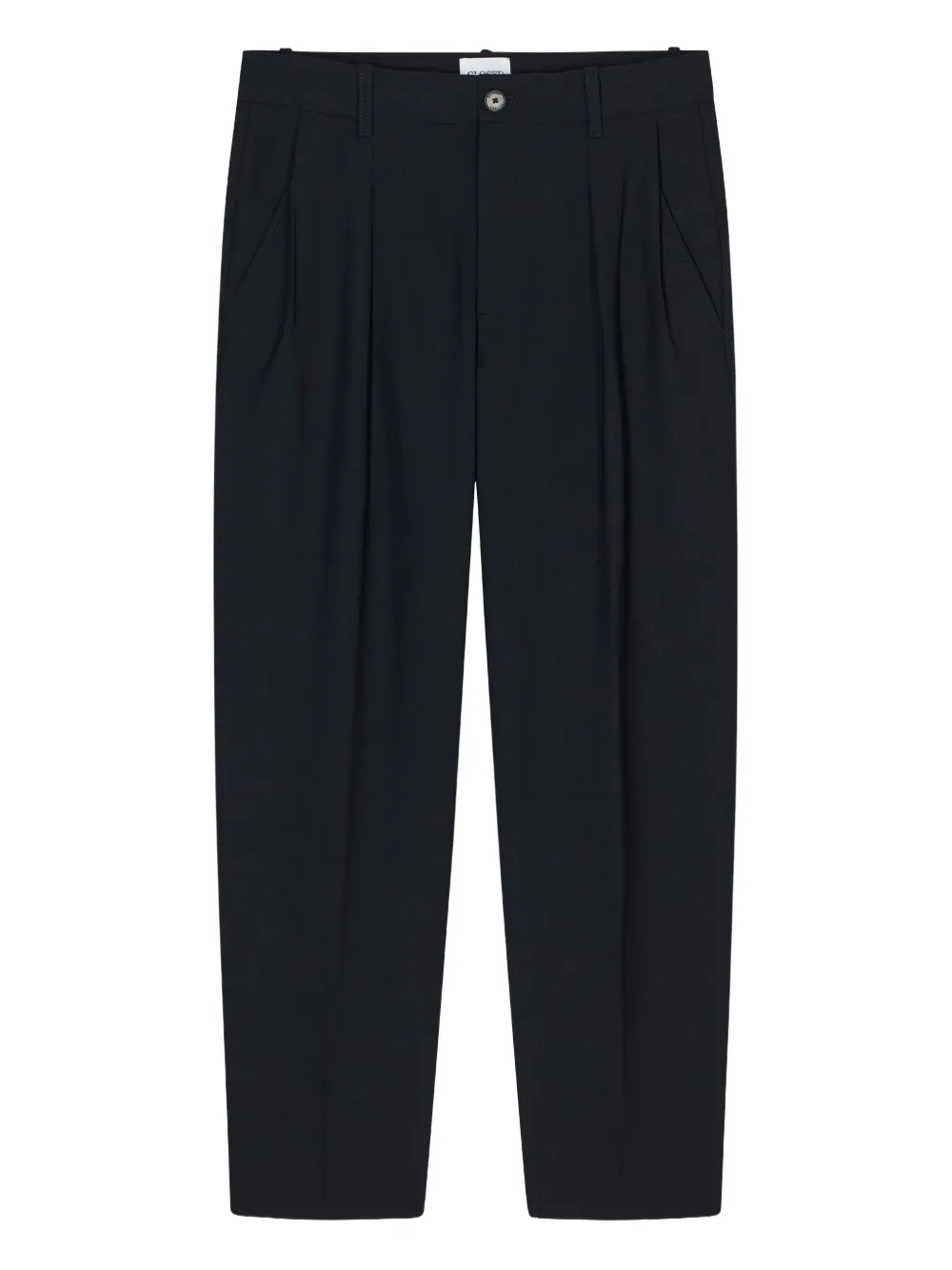 Closed Ruthy Pleated-front Straight Trousers In Black