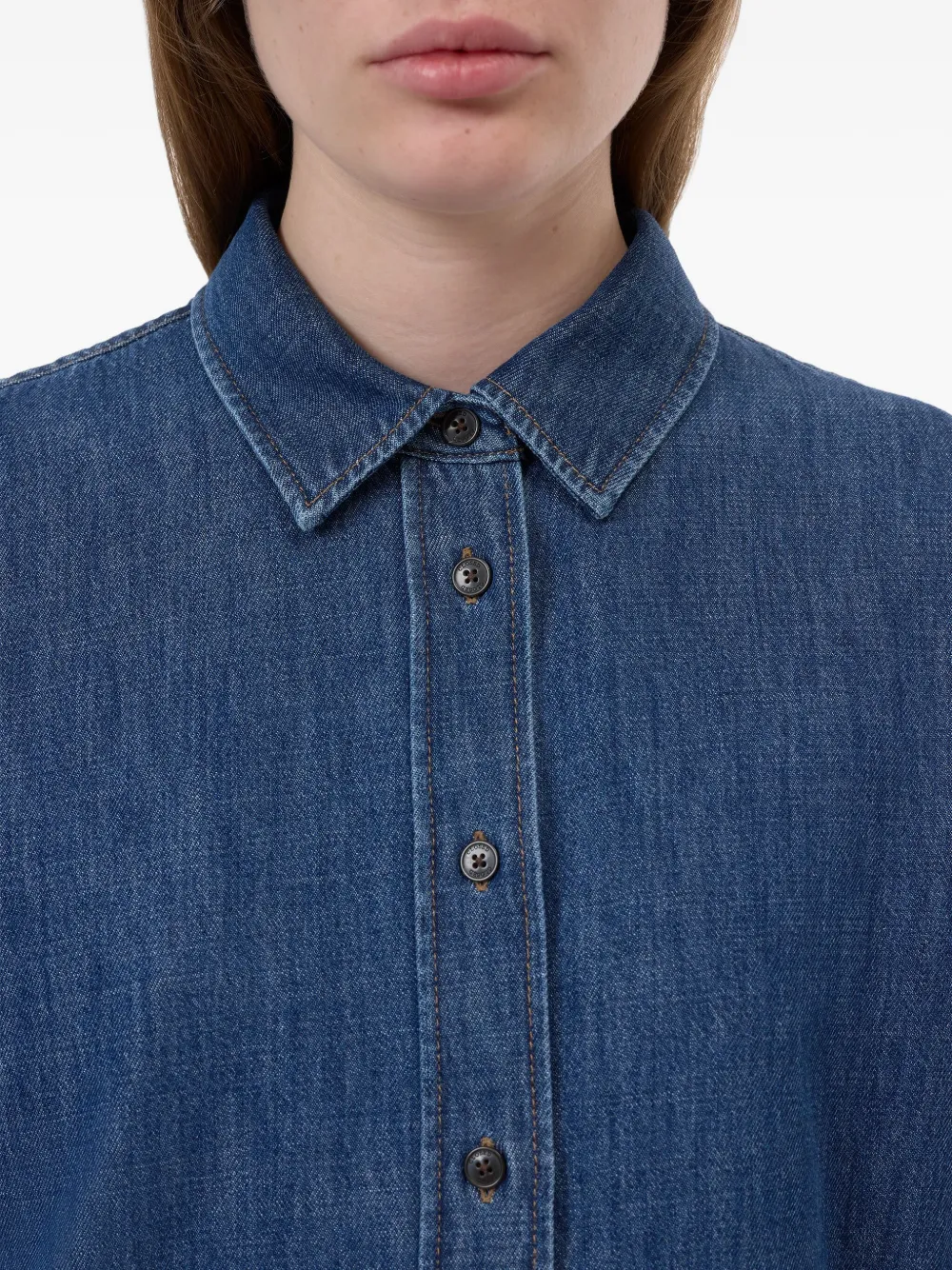 Closed Denim overhemd Blauw