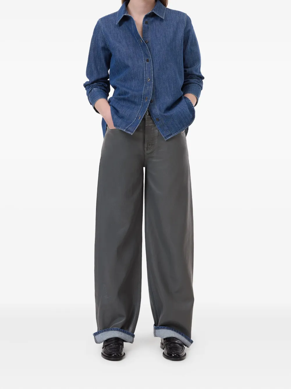 Closed Denim overhemd Blauw