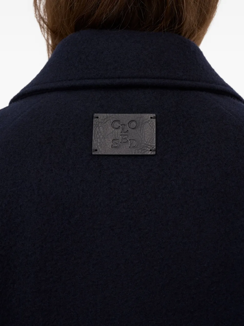 Closed Double-breasted Jacket In Blue