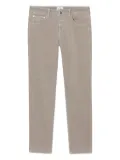 Closed cotton-blend trousers - Neutrals