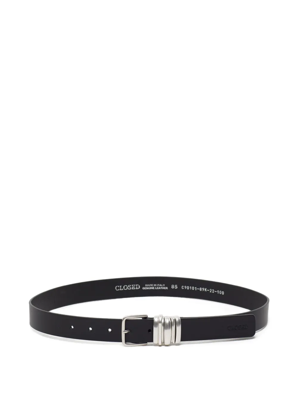 Closed Leren riem Zwart