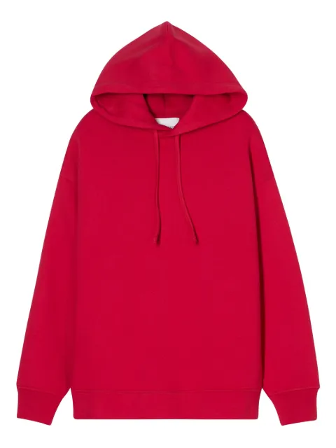 Closed drawstring hooded top