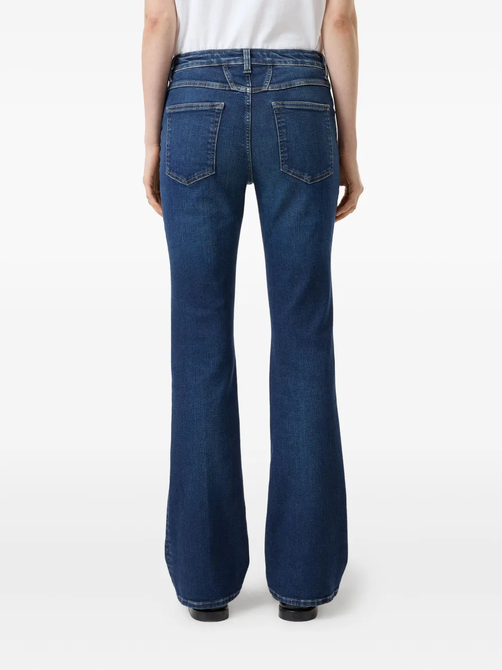 Closed Faded Bell-bottom Jeans In Blue