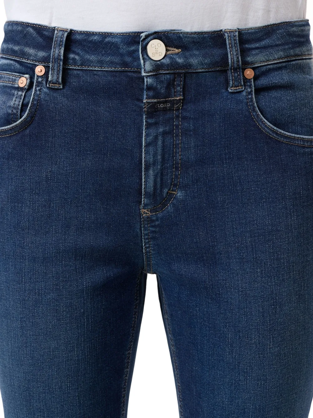 Closed Faded Bell-bottom Jeans In Blue