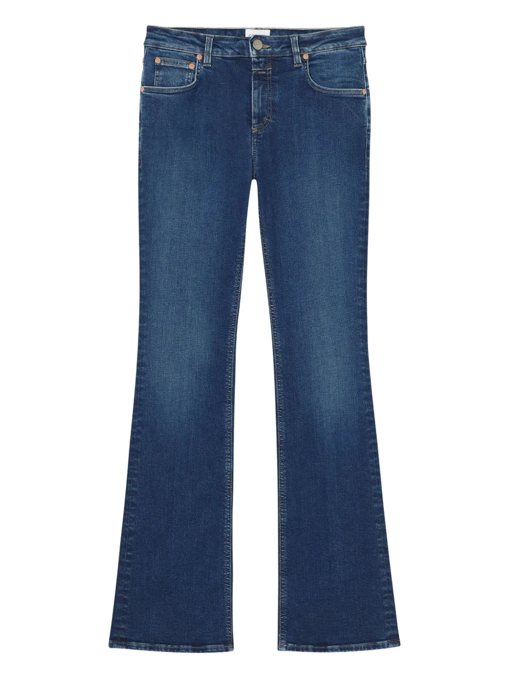 Closed Faded Bell-bottom Jeans In Blue