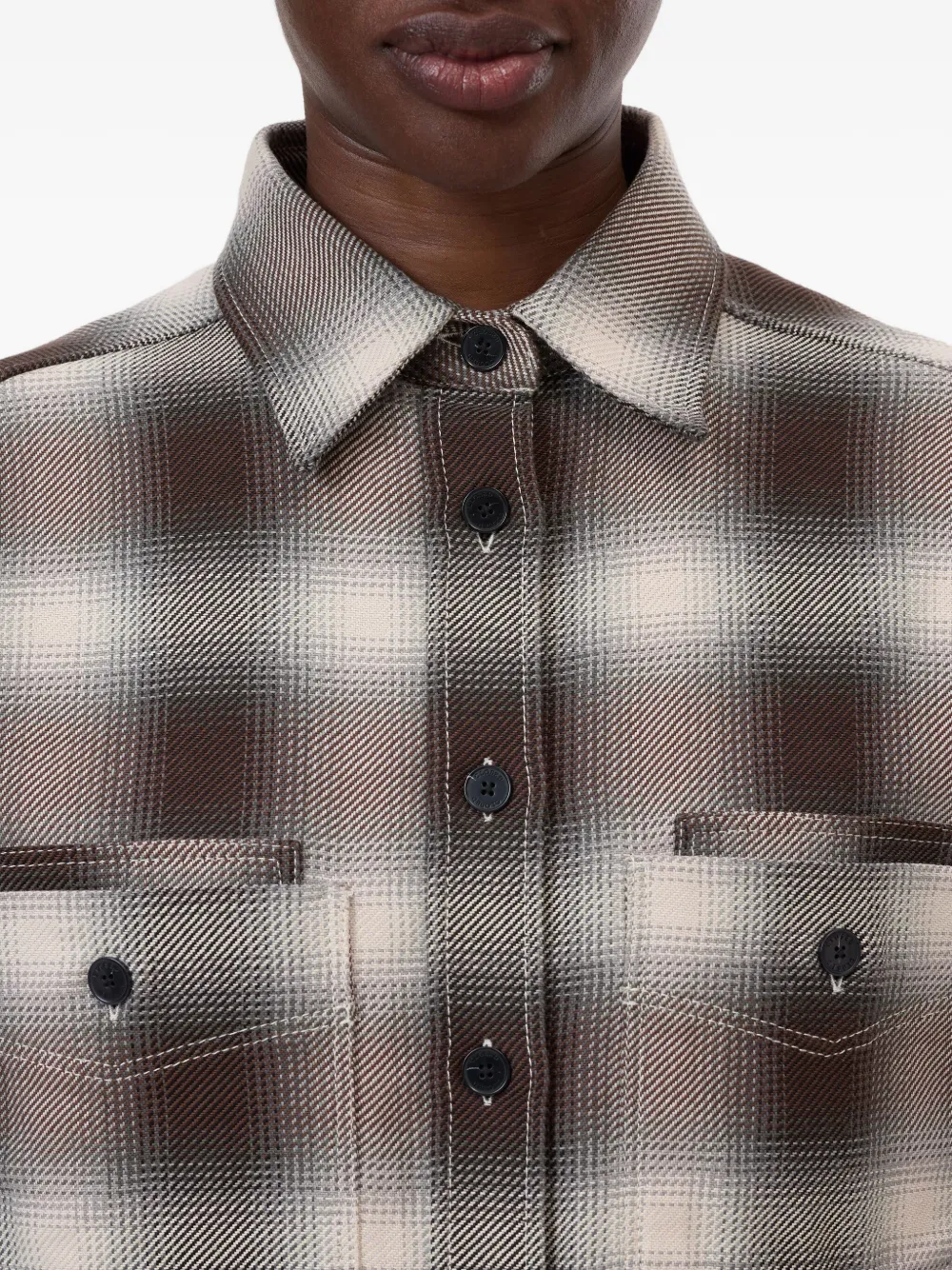 Closed Checked Pocket Shirt In Multi