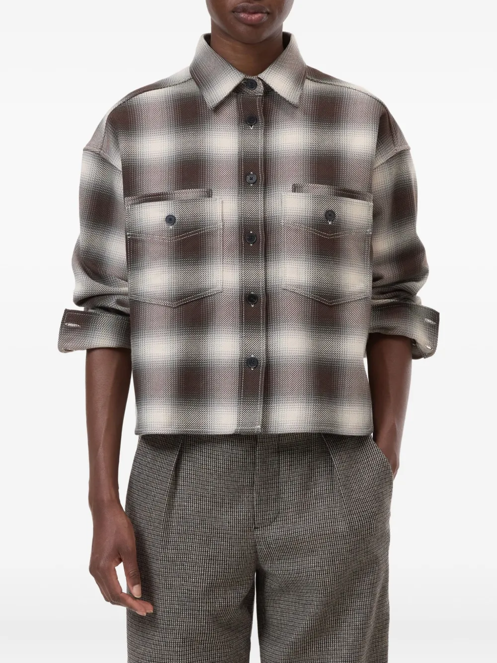 Closed Checked Pocket Shirt In Multi