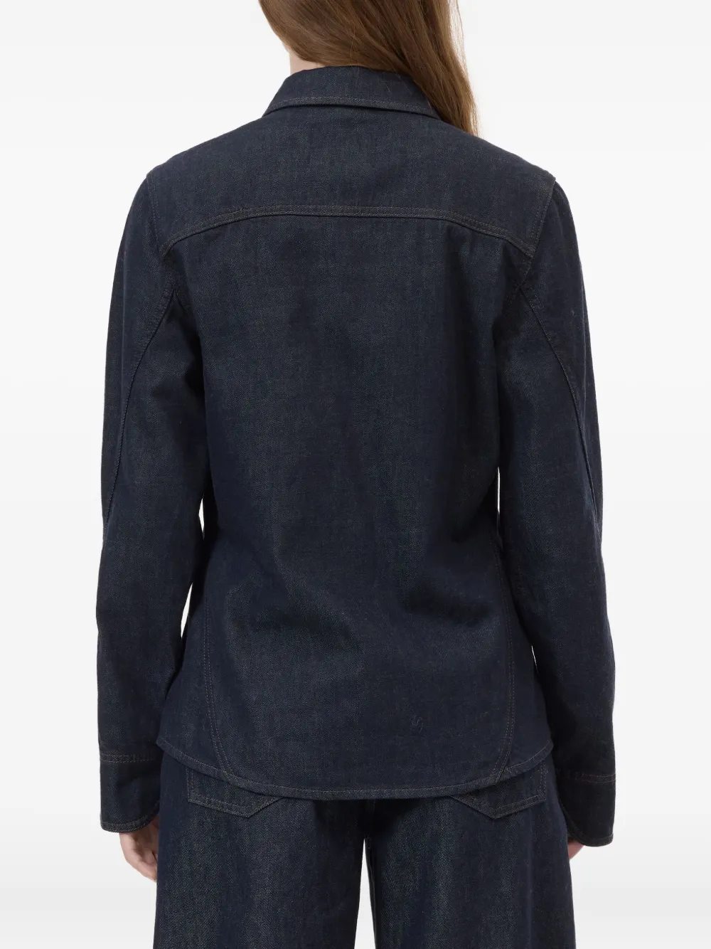 Closed Seaming Denim Shirt In Blue