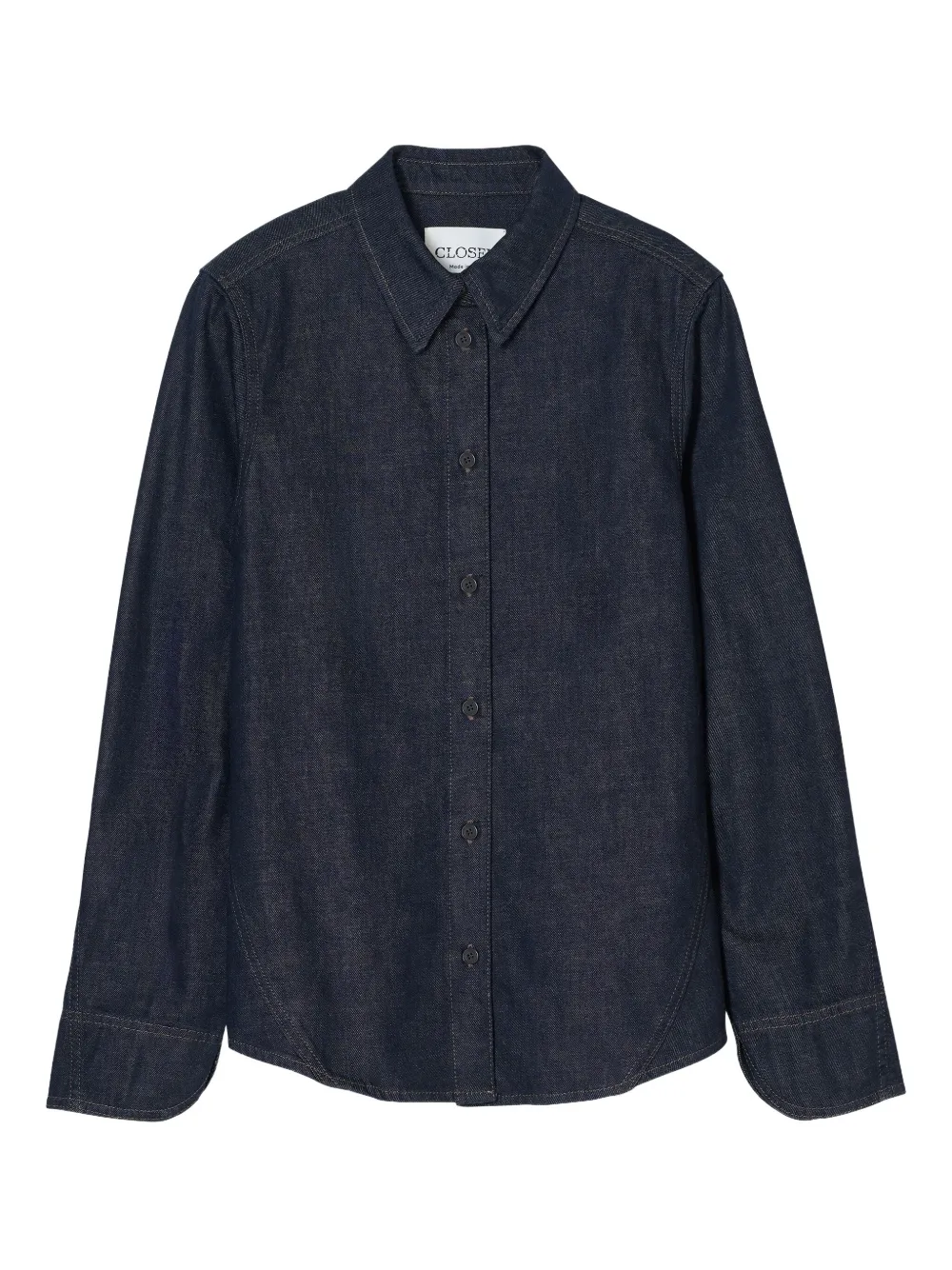 Closed Seaming Denim Shirt In Blue