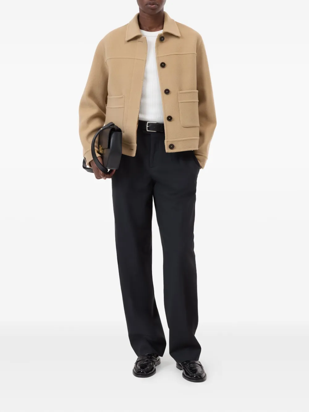 Closed Wollen shirtjack Beige