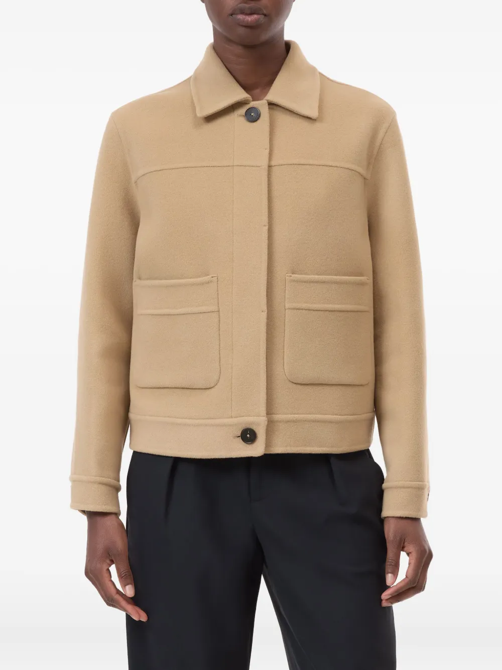 Closed Wollen shirtjack Beige