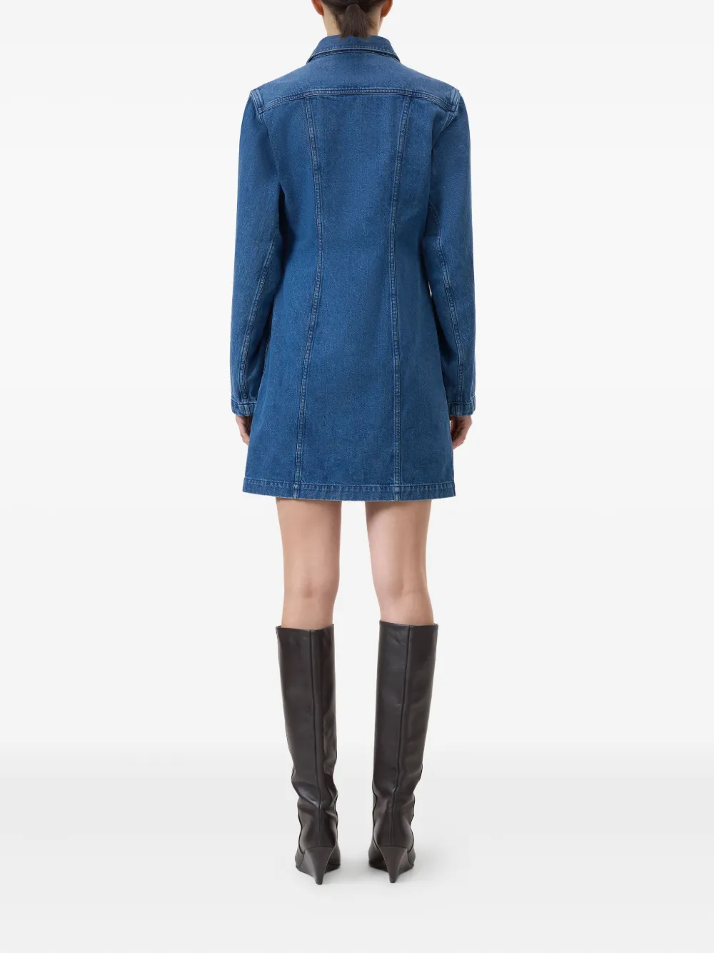 Closed Katoenen jurk Blauw