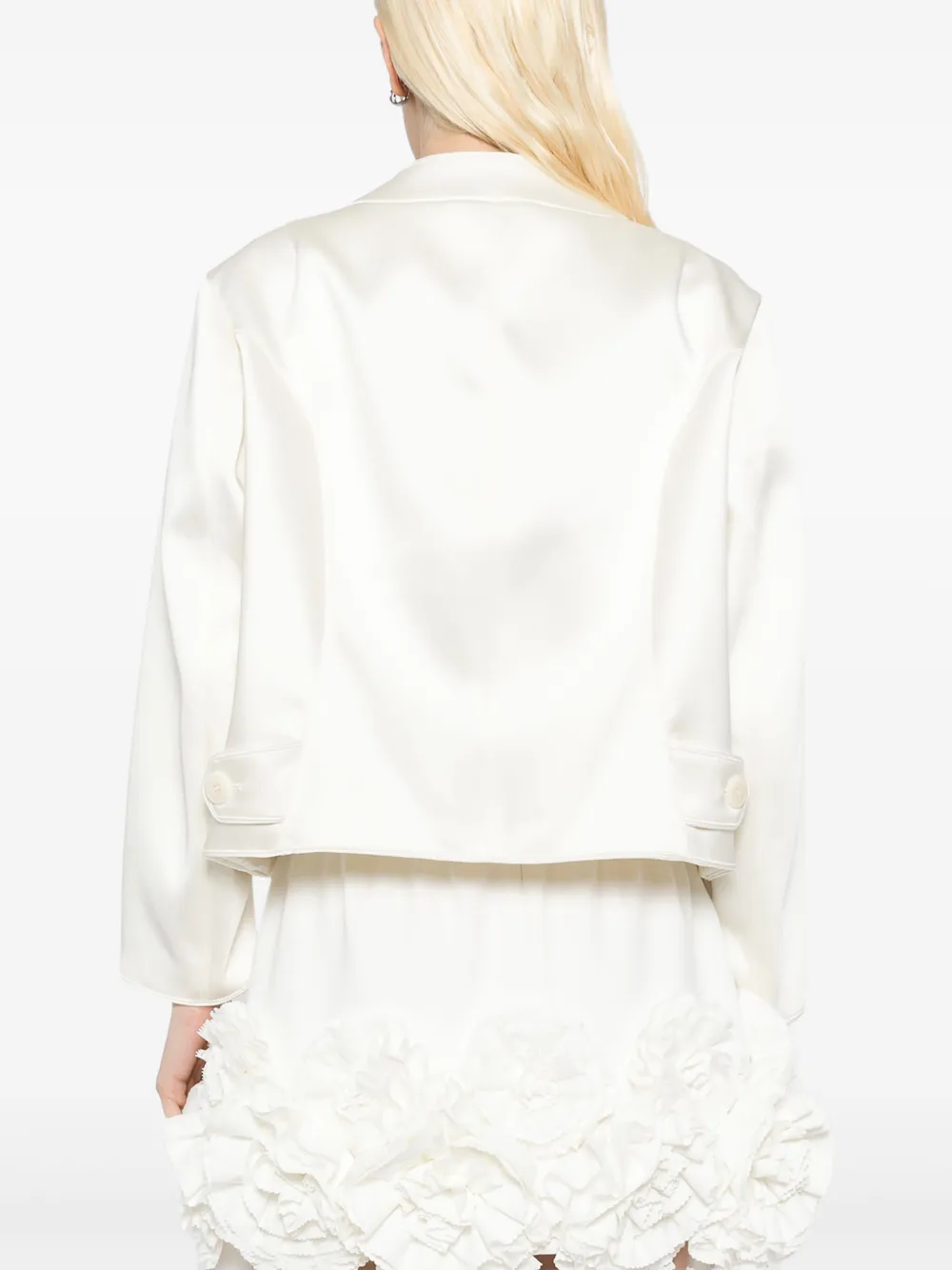 Ermanno Scervino Satijnen jack Wit