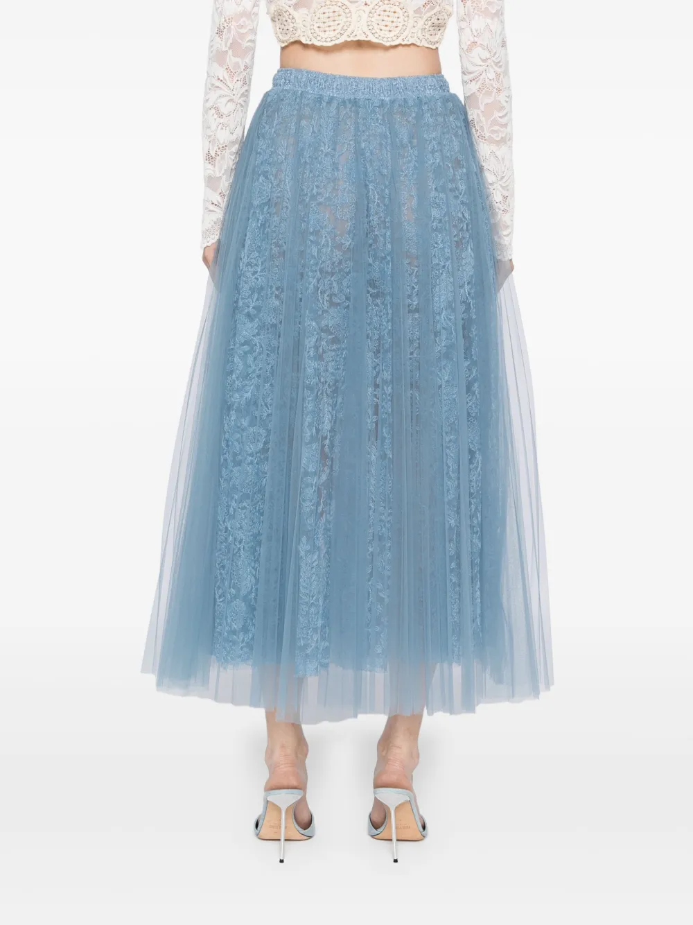 Ermanno Scervino lace-embroidered midi skirt | Abbigliamento | Image 4