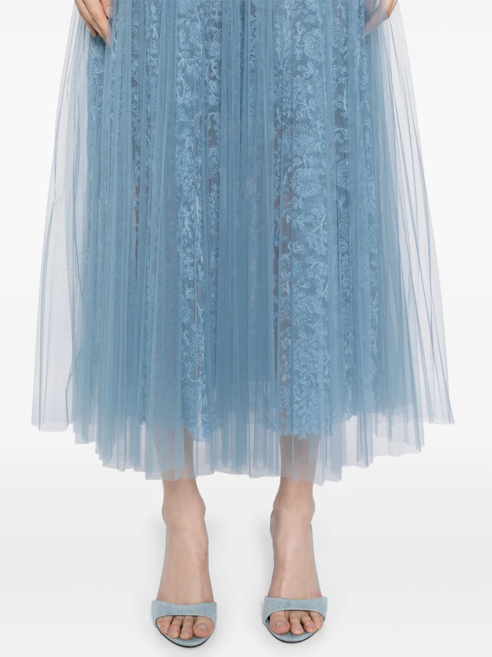 Ermanno Scervino lace-embroidered midi skirt | Image 5