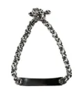 HOORSENBUHS silver chain id-plate bracelet