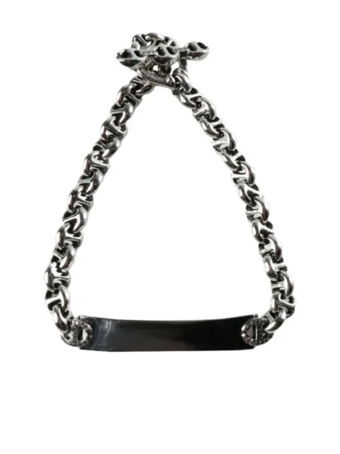 HOORSENBUHS silver chain id-plate bracelet