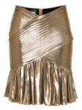Herve L. Leroux draped mini skirt - Gold