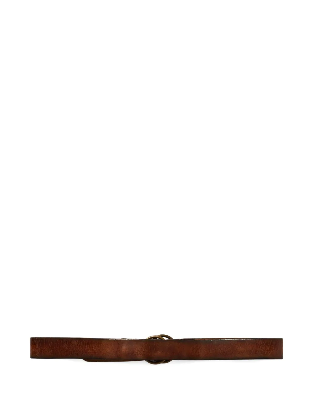 Ralph Lauren RRL Leren riem met dubbele ring Bruin