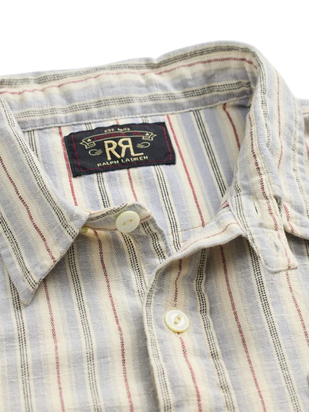 Ralph Lauren RRL Gestreept overhemd Beige