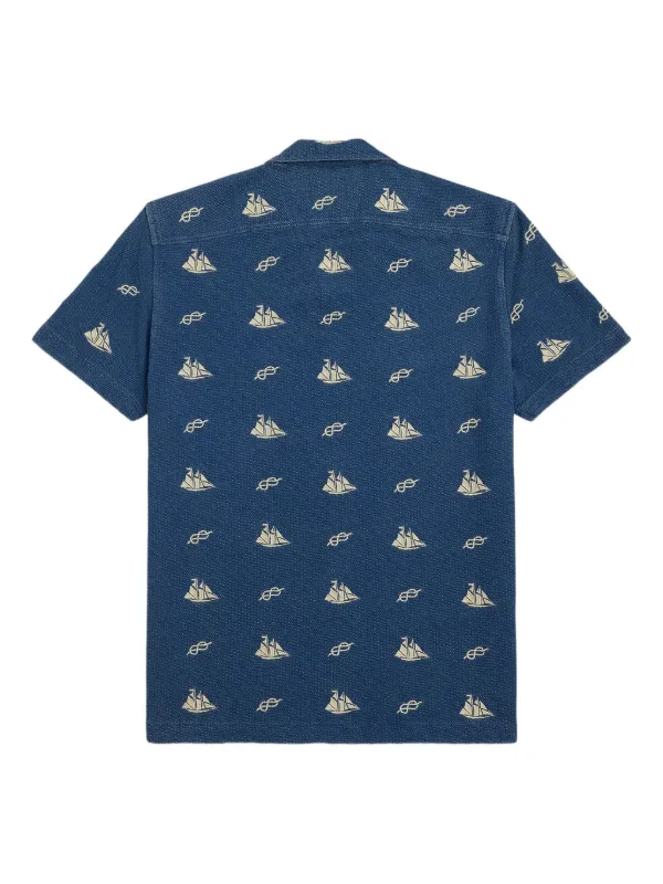Ralph Lauren RRL マリンプリント ショートスリーブシャツ