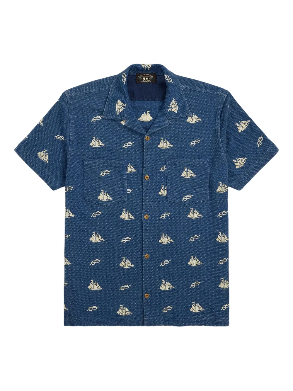 Ralph Lauren RRL Overhemd met print Blauw