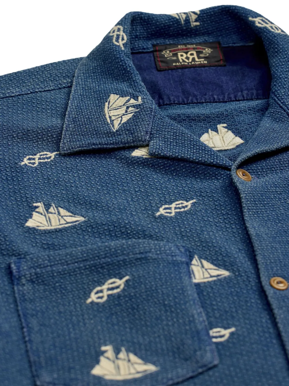 Ralph Lauren RRL Overhemd met print Blauw