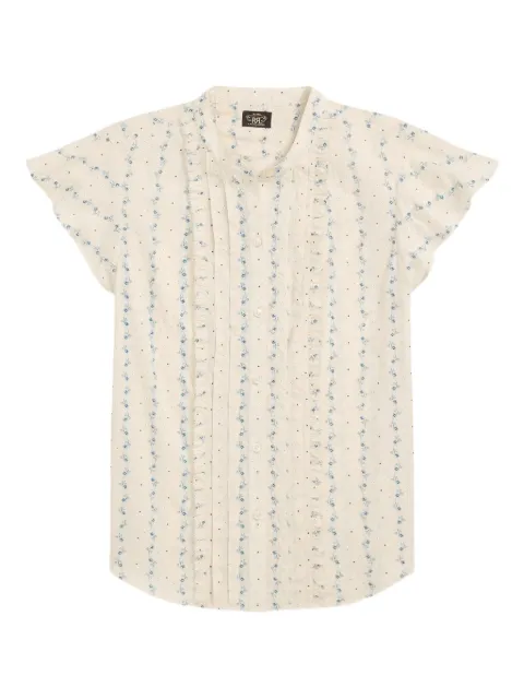 Ralph Lauren RRL Susan pleated floral button-up shirt