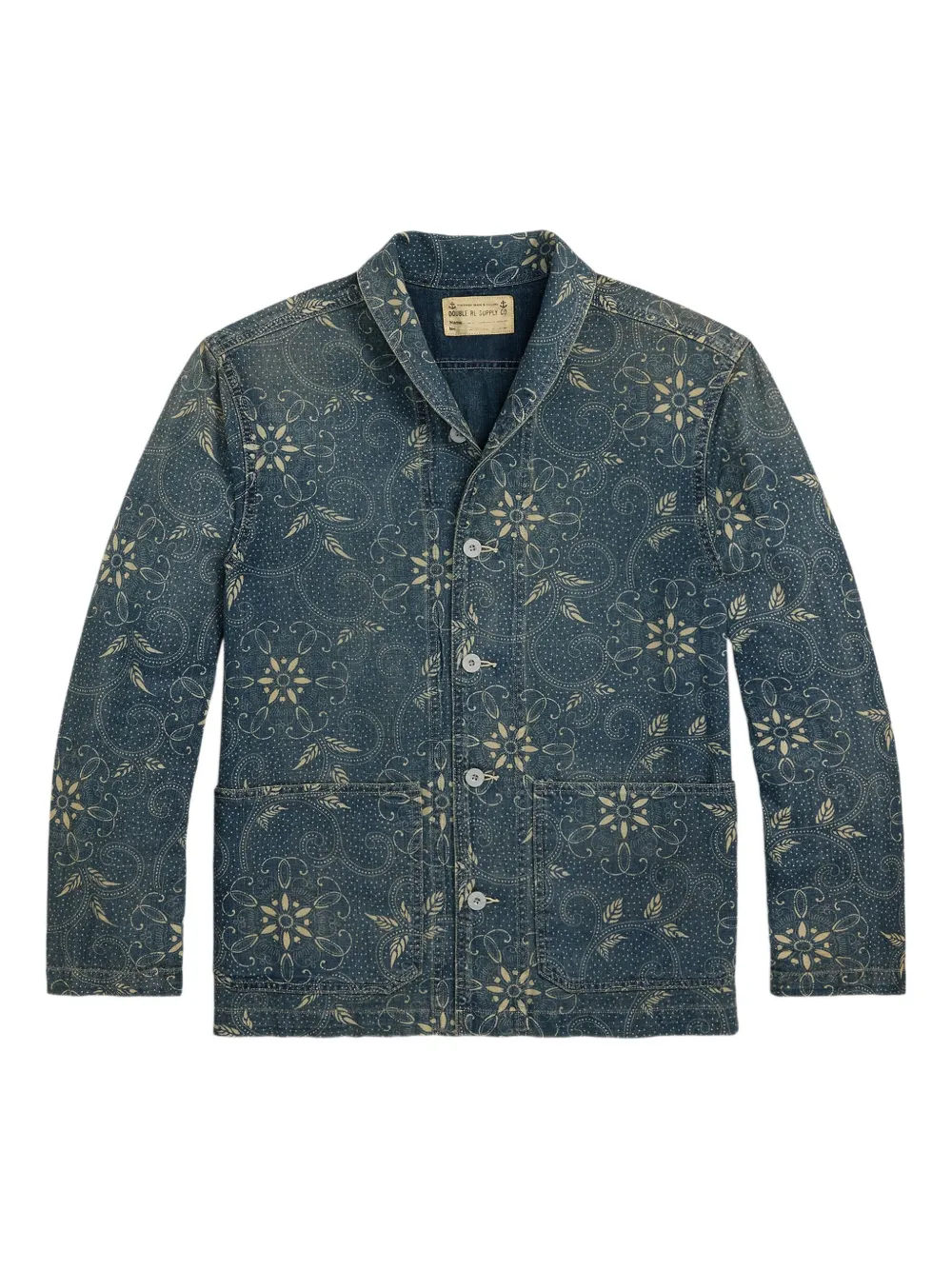 Ralph Lauren RRL Jack met bloemenprint Blauw