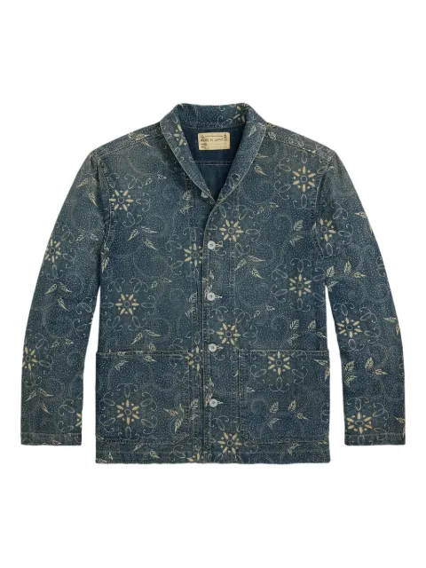 Ralph Lauren RRL chamarra de mezclilla con estampado floral