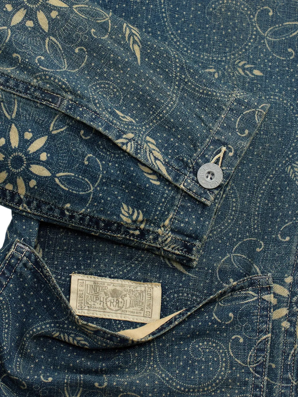 Ralph Lauren RRL Jack met bloemenprint Blauw