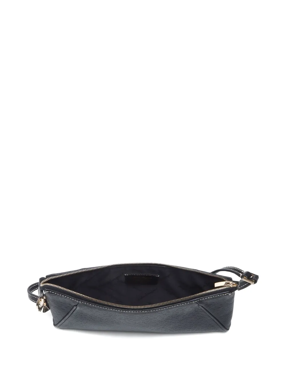 Pre-owned Ferragamo 2015 Gancini One Shoulder Bag In Black
