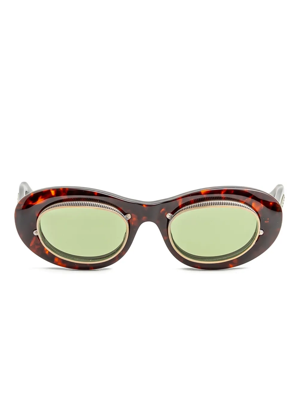 Matsuda oval-frame sunglasses Bruin