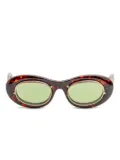 Matsuda oval-frame sunglasses - Brown
