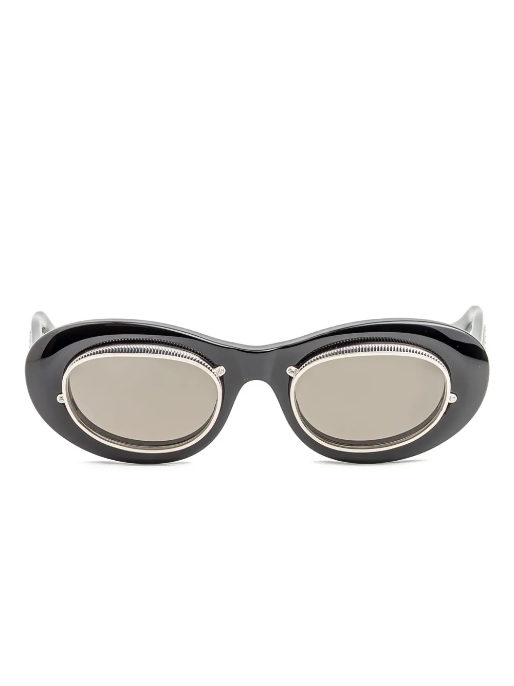 Matsuda oval-frame sunglasses Zwart