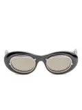 Matsuda oval-frame sunglasses - Black