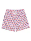 FIORIO MILANO geometric-print swim shorts - White
