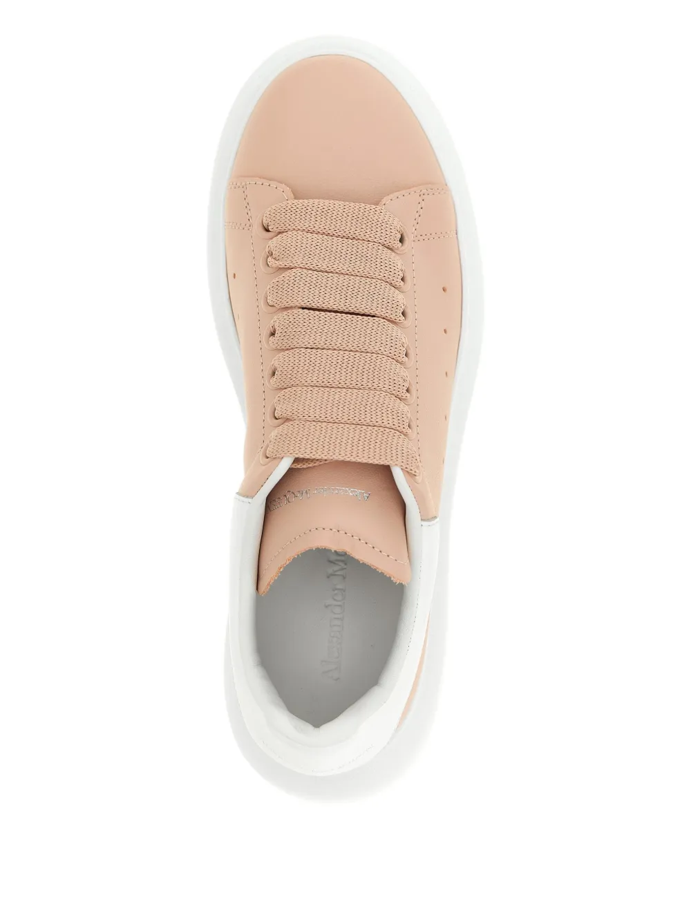 Alexander McQueen leather lace-up sneakers Pink