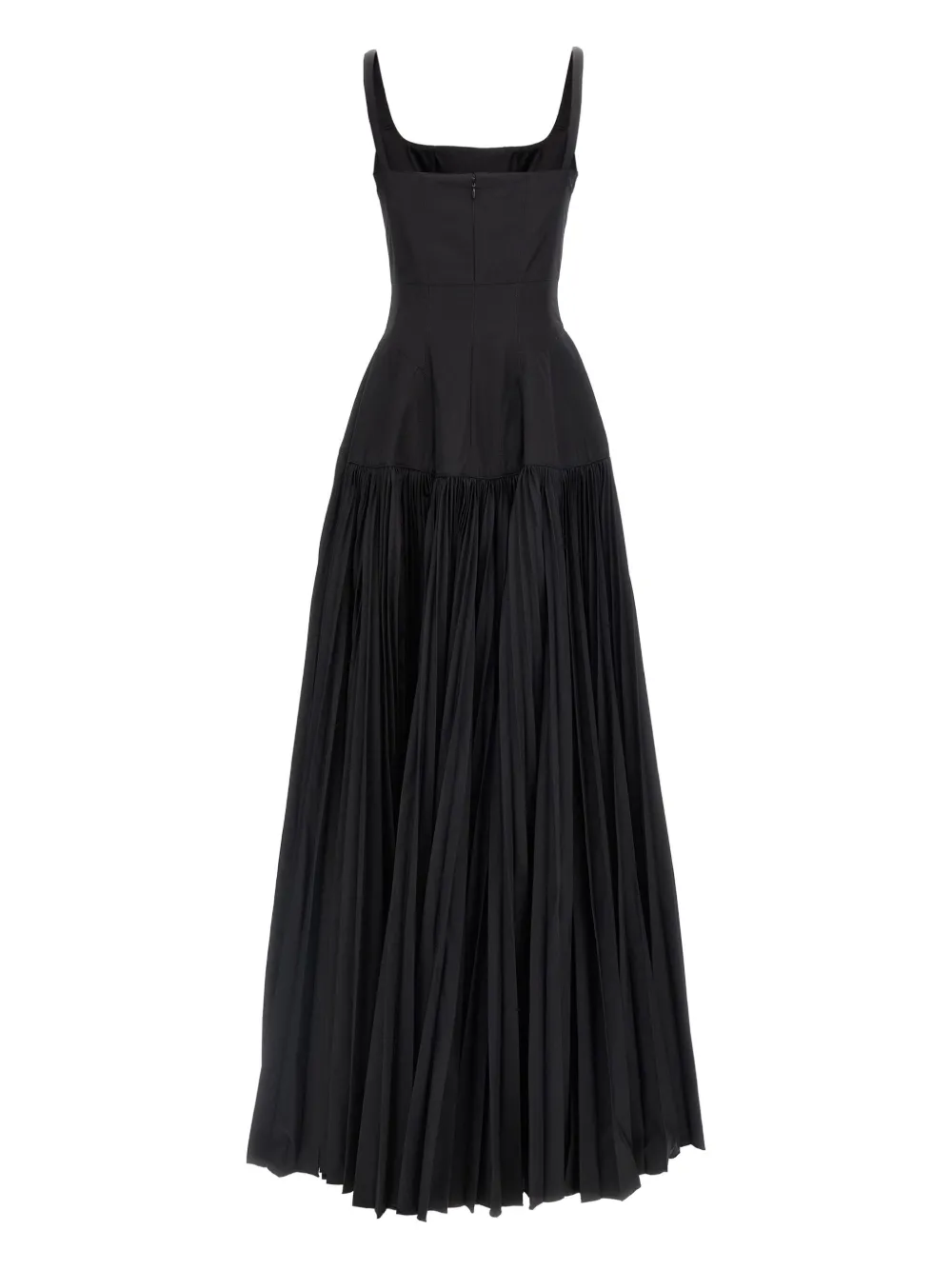 Giovanni Bedin Geplooide maxi-jurk - Zwart