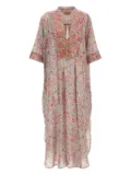 LE TWINS Marta floral-print maxi dress - Blue