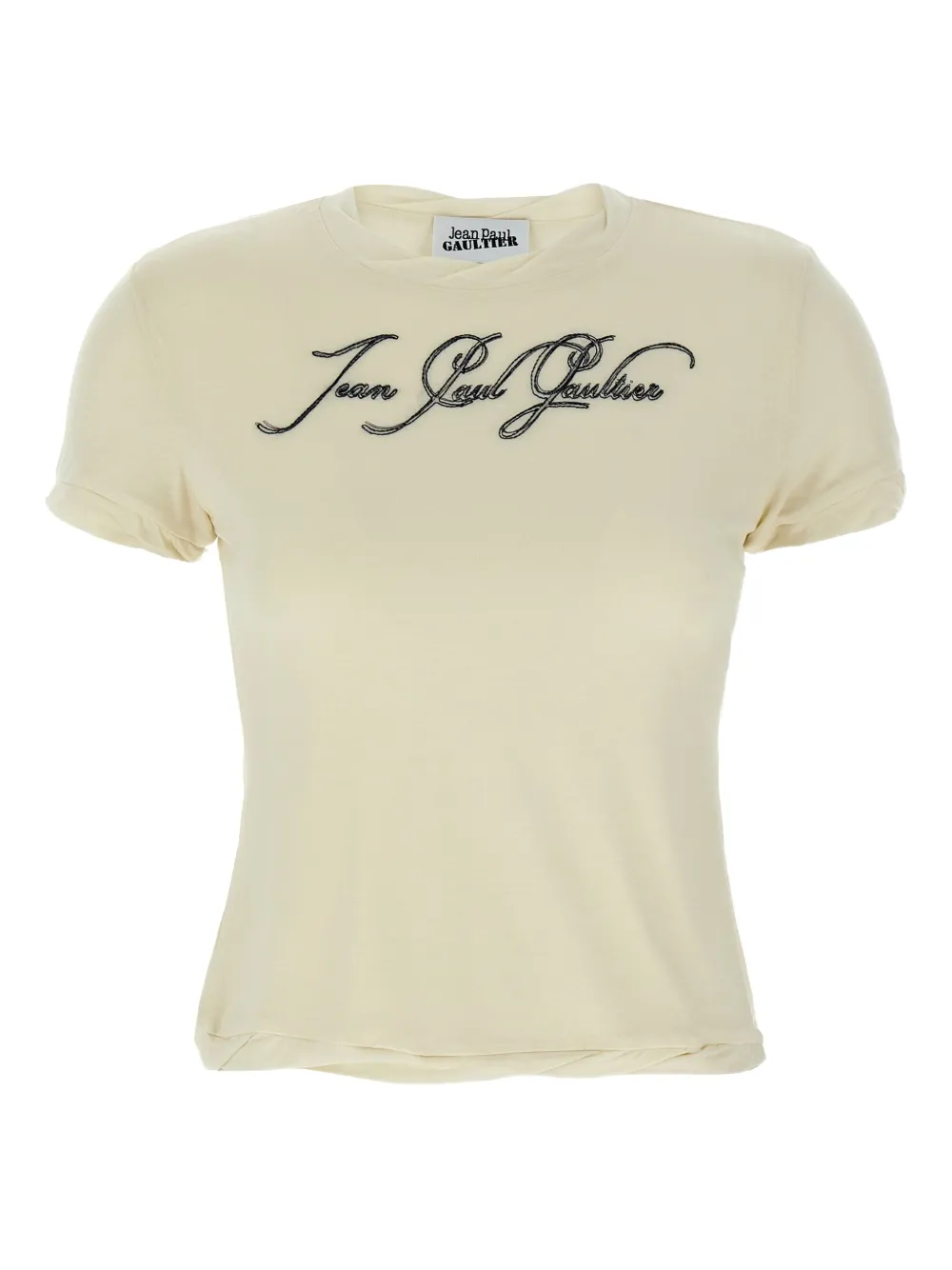 Jean Paul Gaultier Tattoo wings-print T-shirt Beige