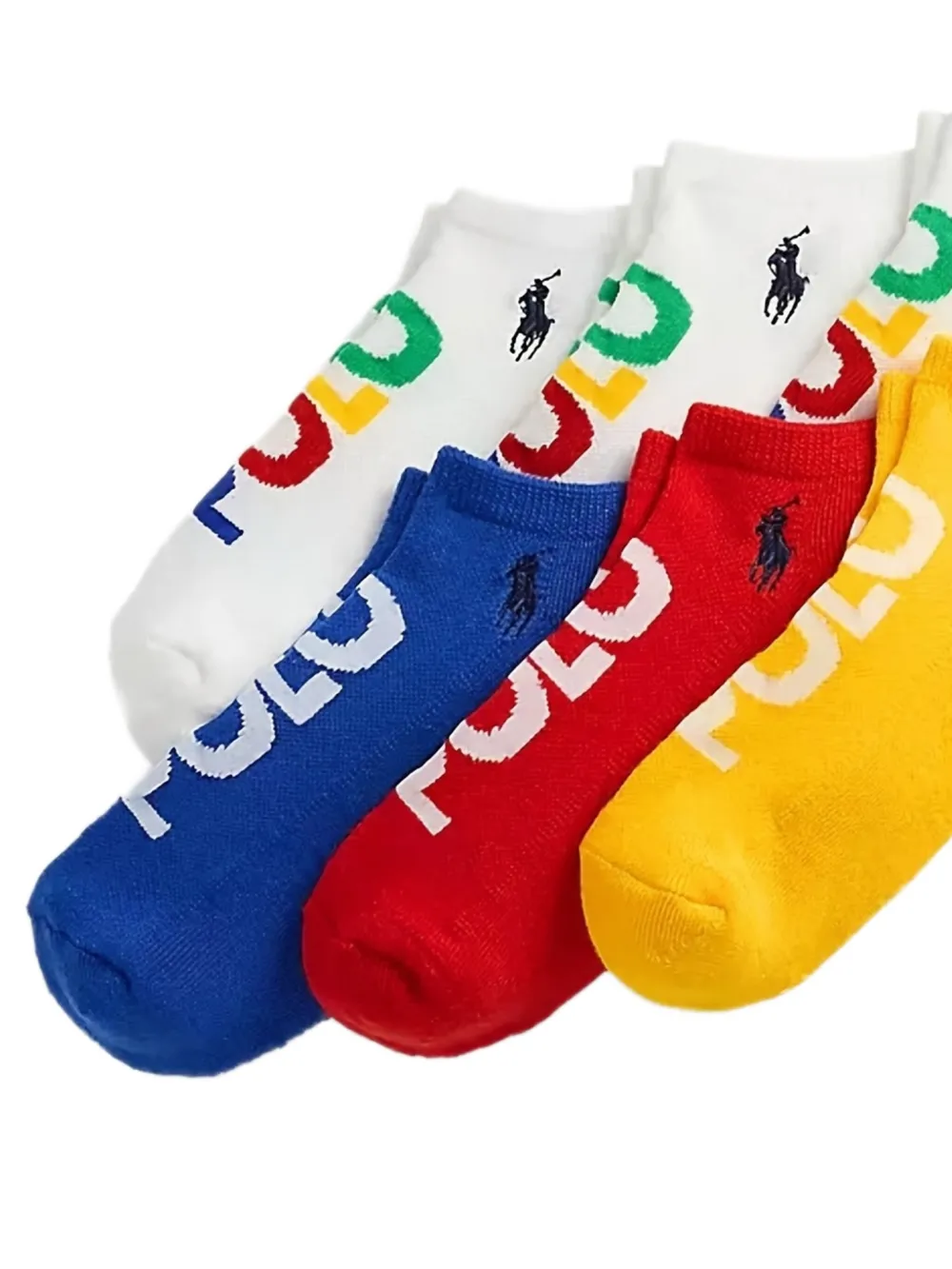 Polo Ralph Lauren Zes paar Polo Pony sokken Wit